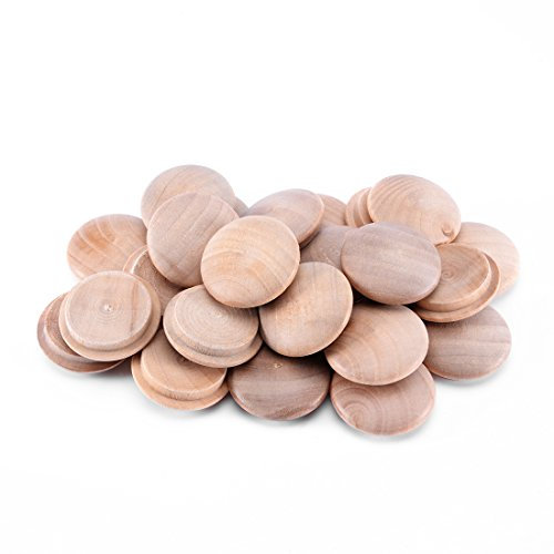 sourcing map 25mm (0,98) Kirschholzdübel Hartholz, für Schraubenlöcher Handwerksmöbel Holzbearbeitung, 25 Stück (25er Pack)
