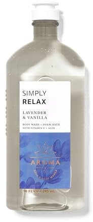 Bath & Body Works Aromatherapy Sleep - Lavender + Vanilla Body Wash & Foam Bath, 10 Fl Oz
