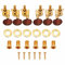 3L3R Gitarre Mechanik Stimmwirbel, Locking Tuners Mechaniken für Akustische E-Gitarre(Gold)