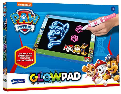 John Adams , Paw Patrol GLOWPAD Light-up Drawing Pad: Bring Your Pictures to Life!, Arts & Crafts, Ages 3+