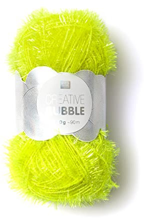 Rico Design Shower Sponge Yarn Neongelb 90m Polyester 100