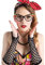 PARTY DISCOUNT Brille Rockabilly, schwarz mit Brillies