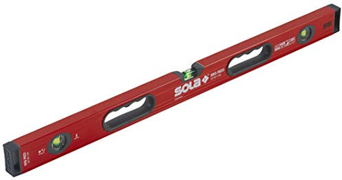SOLA LSB32 Wasserwaage mit 3 60% vergrößerten Ampullen aus Aluminium, 81,3 cm, Rot