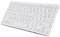 Mini Teclado, Slim USB con Cable Pequeño Compacto Mini Teclado de computadora para PC de Escritorio (Blanco)
