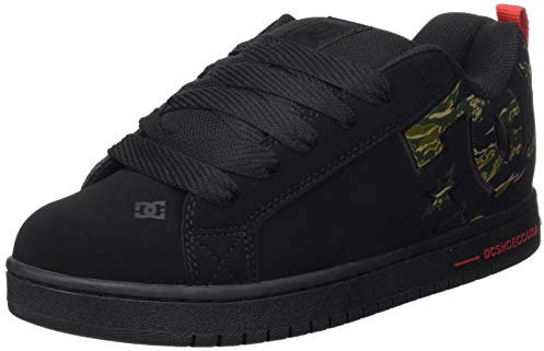 Dc Shoes Homme Court Graffik Se Chaussures de Skateboard, Noir (Camo CMO), 43 EU