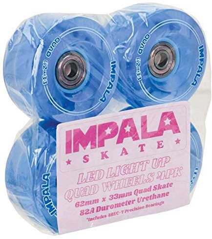 Impala 4 Pack Wheels - Light UP (Blue)