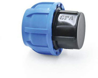 PP-Fitting Verschraubung für PE-Rohr Klemmverbinder Trinkwasser Winkel (Stopfen, 25)