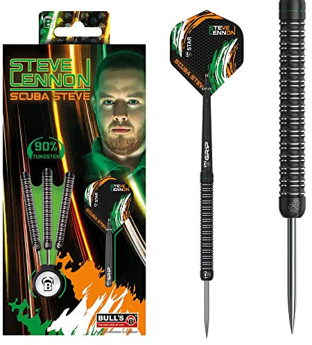 BULL'S Steve Lennon Dart, Schwarz, 24 g