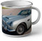 French Unicorn - Taza esmaltada de metal para coche de inglés antiguo de lujo espía inglés cine