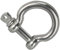 DERING Schäkel Edelstahl 10 mm Geschweift Form 5 Stück Drahtseil Seil Verbinder