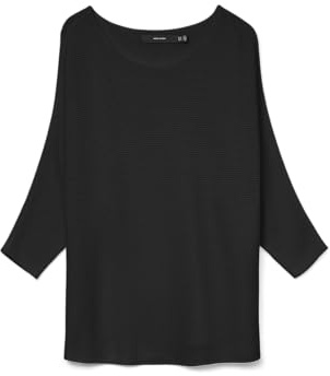 VERO MODA Female Knitted Jumper VMNORA Jumper, Black, S