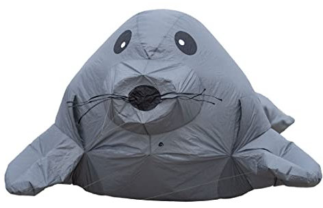 HQ Design - Bouncing Buddy, Bodenwindspiel, wetterfest, dekorativ für Strand Garten Camping, robust und langlebig, ab 3 Bft (Seal 2m)