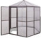YEZIYIYFOB Gewächshaus Aluminium Frostschutz Pflanzen Winterschutz GewäChshaus Klein FrostwäChter GewäChshaus Winterfest GeräTehaus Tomatenhaus 240x211x232 cm UV-beständig