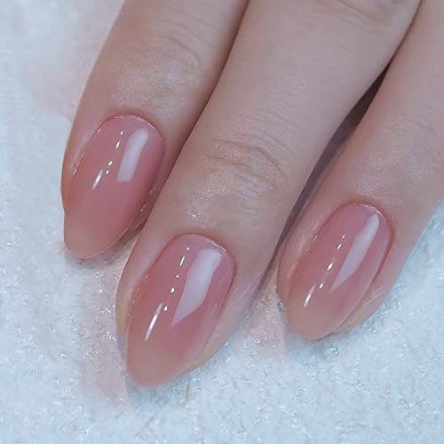 Vishine Sheer Pink Gel Nail Polish - 16ml Skin Tone Gel Polish Translucent Nail Soak Off LED Nail Lamp Jelly Gel Polish Nail Art Gel 0.54Oz M087