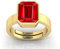 JAGDAMBA GEMS 6 Karat verstellbarer Ring mit natürlichem Rubin, vergoldeter Geburtsstein, Astrologie, Rattan, für Männer und Frauen, natürlicher Rubinring aus Birma, Rubin, Natürlicher