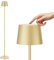 K-Bright Oro Lampada da Terra 3000K LED, Lampada da Terra Alimentata a Batteria Ricaricabile da 4W, Lampada da Terra LED IP54 Impermeabile Senza Fili per Esterni Lampada da Terra Dimmerabile(Oro)