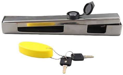 Boat Motor Lock, Outboard Engine Lock with 2 Keys 304 Stainless Steel Long Durability for Yacht Marine