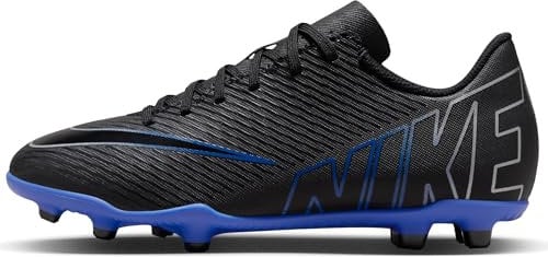 NIKE Jr Mercurial Vapor 15 Club Black/Chrome, Zapatos de Gimnasia, Negro Cromo Hyper Royal, 36.5 EU