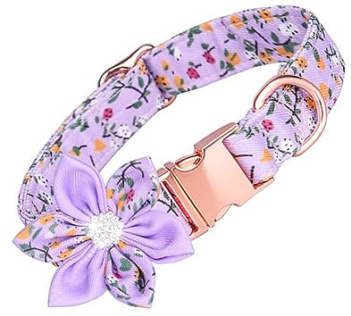OATIPHO Flower Design Cat Collar Decorative Pet Collar Festive Pet Decor Accessory Size m Random Color