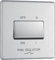 Newlec British General FBS15 Nexus Flatplate Screwless Brushed Steel 10A 3 Pole Fan Isolator Switch