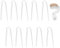10 Pcs Hearing Aid Tubes, R Type Soft Flexible BTE Earmold Hearing Aid Tube, Flexible Hearing Aid Tubing Replacement, Earmold Hearing Aid Tubing Replacement, for Most Hearing Aids