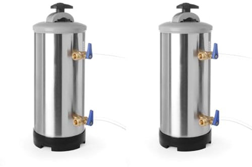 HENDI Descalcificador - Capacidad del filtro (20 °F/30 °F/40 °F) 2520/1680/1260-12 L - diámetro185x(H)500 mm (Paquete de 2)