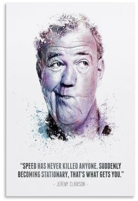 ENILSA TV Host Jeremy Clarkson Poster Dekorative Malerei Leinwand Wandkunst Wohnzimmer Poster Schlafzimmer Malerei,Wandkunst Bilddruck Moderne Familienzimmer Dekor 12x18inch(30x45cm)