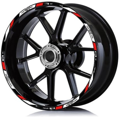 Motorrad Aufkleber Motorrad Aufkleber Felge Aufkleber Für A&PRILIA Für FABRIK RS 660 Für TUONO V4 Für SHIVER 900 Für RSV4 1100 Rad Aufkleber Felgenaufkleber(1)
