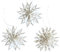 Paperholic - 3 Stück Papiersterne Schneeflocke Stern Papier (3X klein Ø ca. 11 cm) mit Aufhänger, Papierornamente Weihnachten Weihnachts-Deko Fair Trade