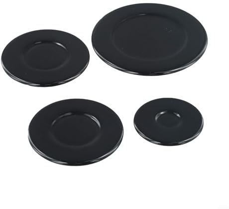 Gas Stove Burner Covers Set of 4 Pack Cooker Hat Set 55Mm/75mm/100mm Gas Stove Burner Cap For SABAF Gas Stove Range Parts Accessories(Concave)