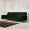 ShGaxin Schlafsofa 2-Sitzer mit 2 Kissen Dunkelgrün Samt, Loungesofa, Sofas & Couches, Relaxsofa, Couch für Wohnzimmer, 375751