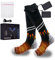 Beheizbare Socken für Herren Damen Beheizte Socken mit 5000mAh/ 5V Wiederaufladbare Batterie, 3 Einstellbarer Temperatur Heizsocken für Aktivitäten im Winter