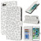 Zouzt Hülle für iPhone SE 2022/2020, 8/7 4,7-Zoll, Stoßfestes PU Leder Handyhülle Lederhülle Klapphülle mit Kartenhalter und Standfunktion Flip Leather Wallet Phone Cover (Weiß Leopard)