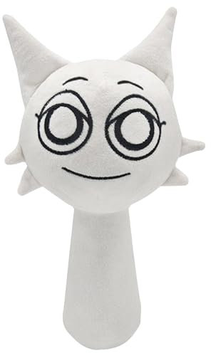 AWAVM PlüSchtier,9.8zoll Lustige Plushies FüR Gaming-Fans,Weihnachten Geburtstag Geburtstage FüR4 5 6 7 8 9 10+Jahre Alt StrumpffüLler,Super Weiches Sammelbares PlüSchtier. (Weiß)