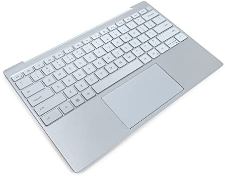 Dell XPS 9315 Sky Palmrest, Touchpad & US/INT ENGLISH Backlit Keyboard - 0TKH4F + 01P8KJ (9M0PH) (Renewed)