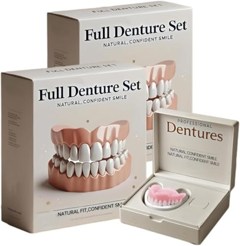 Neslemy Advanced Customized Full Denture Set Bikenda en silicone, Neslemy pour les dents, doux et confortable (2)