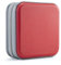 UENTIP Custodia per CD, 48 capacità, in plastica rigida, portatile, da viaggio, custodia protettiva per DVD, custodia protettiva con cerniera, custodia per CD da auto, borsa a portafoglio (rosso)
