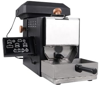 Kaffeeröster, 200g Kaffeebohnenröster mit 9 voreingestellten Kurven, mit Kaffeebohnenschale & Rauchfilter, Kaffeeröster für den Heimgebrauch
