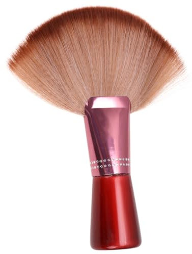 OSOLADY Pinceau De Maquillage Professionnel Éventail Pour Fond De Teint Blush Poudre Marron
