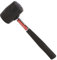 Blackspur 8oz Small Rubber Mallet Hammer with Tubular Steel Shaft – Lightweight Soft Blow Hand Tool for Camping, Tent Pegs, Paving, DIY, Craft, Furniture Assembly – Non-Slip Grip, Compact & Portable