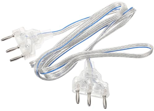 JOINPAYA Degen-Körperschnur-Kabel Für Fechten Transparente Fechthandleine Mit Standard DREI-Stecker-System Fechtdegen Kabel Für Training Und Wettkampf 161.00 cm