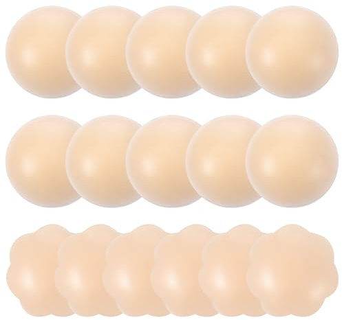 Zelphvt 8 Paar Silikon Nipple Covers, Ultra Dünne Damen Nippel Covers Silikon Nippelabdeckung Ultradünne Nipple Cover ultradünn aus Silikons für Damen Wiederverwendbar & Waschbar Brustwarzenabdeckung
