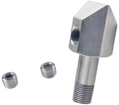 URPIZY Öldruck-Sensor-Adapter mit 1/8-27 NPT-Gewinde für Chevy Small Block 305/350 V8-Motoren – doppelseitig gewindet (männlich 1/8-27 NPT/Zwei weibliche 1/8-27 NPT)