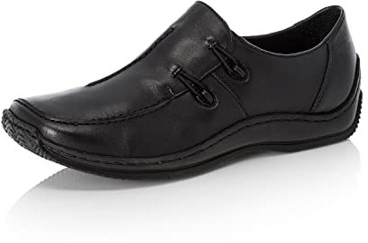 Rieker Damen Low-Top Sneaker L1751, Frauen Halbschuhe,Laufschuhe,straßenschuhe,Strassenschuhe,Sportschuhe,Freizeitschuhe,schwarz (00),37 EU / 4 UK