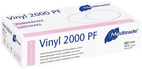 Meditrade 1251XL Vinyl 2000 puderfrei, 1er Pack (1 x 100 Stück)