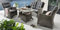 Destiny Loungeset CASA 2 Sessel, 2er Sofa, Tisch 120x77x66cm, Vintage grau