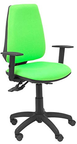 Piqueras y Crespo Silla Elche S Bali Verde Pistacho Brazos REGULABL Oficina, Tela, 109x46x46 cm
