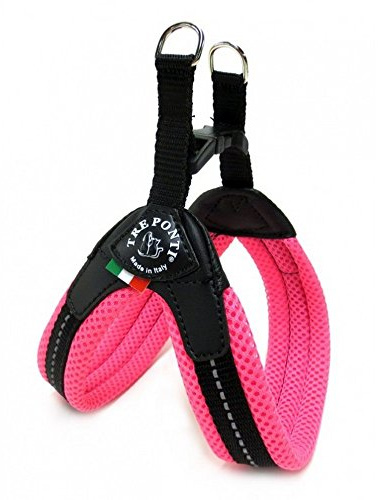 Tre Ponti Easy Fit Soft Mesh mit Kordelzug div. Farben und Größen, Farbe:neon orange, Größe:Gr.2/31-41 cm bis 5 Kg