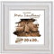 Mein Landhaus Vintage Bilder-Rahmen Stockholm im Shabby Chic Design | Holz-Rahmen in Weiß mit Glas (40x40 cm)