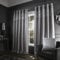 Catherine Lansfield Glitzy 1 Paar Vorhänge, Synthetisch, Grey, 66x54 Inch